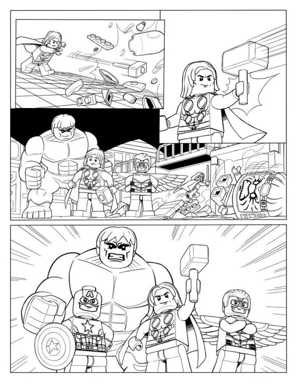 Kids-n-fun.com | Coloring page Lego Marvel Avengers Avengers p10